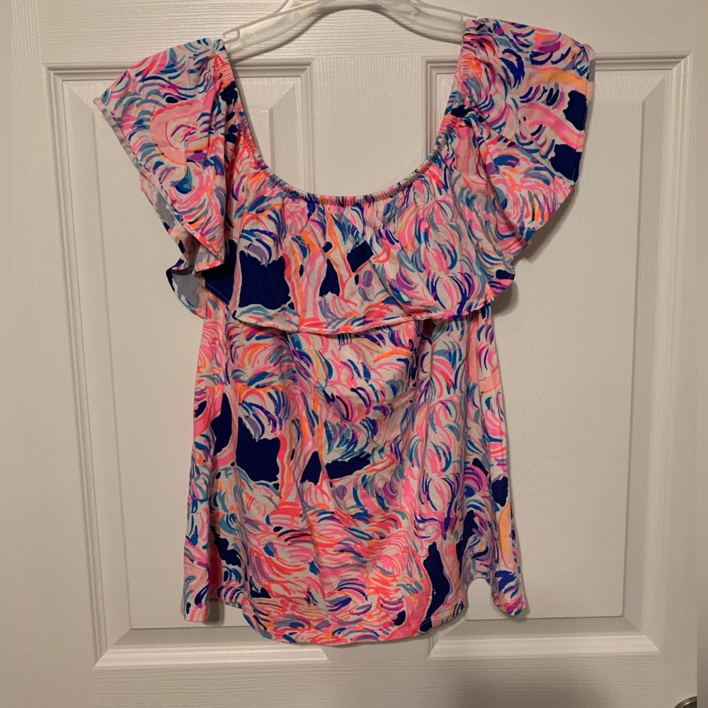 Lily Pulitzer off the shoulder top